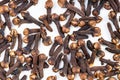 Many whole dried cloves Royalty Free Stock Photo