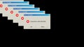 Many windows with critical error notification, problem warning backdrop, computer generated abstract background, 3d Royalty Free Stock Photo