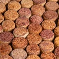 Many wine corks old vintage texture background Royalty Free Stock Photo