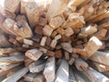 Many Wood Fragments