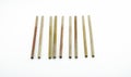 Many of wooden ice cream stick, isolated object design element Royalty Free Stock Photo