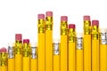 Many yellow Pencils Royalty Free Stock Photo
