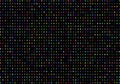 many zeros and ones of binary code on a black background, perfect for the concept of cryptography, cybersecurity