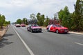 Manzana Postobon And katusha Alpecine Team Cars Royalty Free Stock Photo