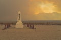 Manzanar National Historic Site Monument in Inyo County CA Royalty Free Stock Photo