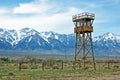 Manzanar watch tower Royalty Free Stock Photo