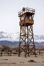 Manzanar Watch Tower Royalty Free Stock Photo