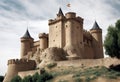 Manzanares Span Old Castle Royalty Free Stock Photo