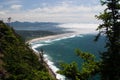 Manzanita, Oregon as seen from Neahkahnie Mountain Royalty Free Stock Photo