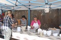 Women Selling Food At Chestnut Festival