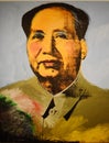 Mao, 1973, Silk Screen with paint and ink, by Andy Warhol Royalty Free Stock Photo