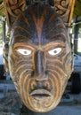 Maori carving at Rotorua, New Zealand Royalty Free Stock Photo