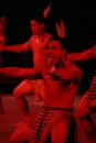 Maori Haka in Red