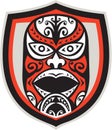 Maori Mask Shield Retro