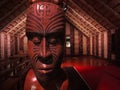 New Zealand: native Maori meeting house Royalty Free Stock Photo