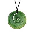 Maori nephrite jade pendant from New Zealand Royalty Free Stock Photo