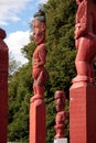 Maori statue in Rotorua Royalty Free Stock Photo