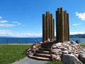 Maori statue and Taupo