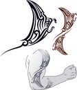 Maori Manta tattoo design