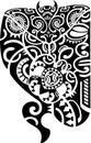 Maori tattoo design Royalty Free Stock Photo