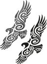 Maori tattoo pattern - Eagle Royalty Free Stock Photo