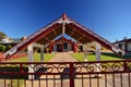 Maori architecture in Rotorua, New Zealand