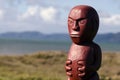 Maori wood carving Royalty Free Stock Photo