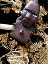 Maori wooden carving