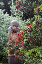 Maori wooden sculpture in red