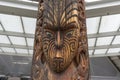 Maori wooden statue