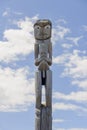 Maori Wooden Totem Royalty Free Stock Photo