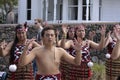 Maori Youths Perform Haka ICC CWC 2015 Royalty Free Stock Photo