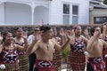 Maori Youths Perform Haka ICC CWC 2015 Royalty Free Stock Photo