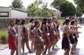 Maori Youths Perform Haka ICC CWC 2015 Royalty Free Stock Photo