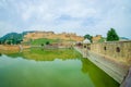 Maota Lake and Amber Fort in Jaipur, Rajasthan, India