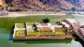 Maota lake and garden from amer fort jaipur