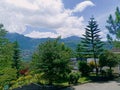 Maountain panorama in the batu village Royalty Free Stock Photo