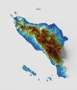 Map of Aceh, Indonesia Royalty Free Stock Photo