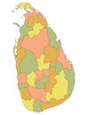 Map of Administrative Division of Sri Lanka