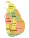 Map of Administrative Division of Sri Lanka