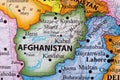 Map of Afghanistan Royalty Free Stock Photo