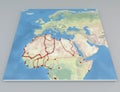Map Africa migration flows