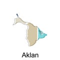 Map of Aklan modern design, Philippines map illustration vector Design Template Royalty Free Stock Photo