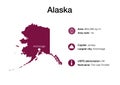 Map of Alaska state