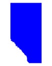 Map of Alberta