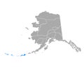 Map of Aleutians West in Alaska