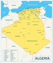 Algeria map - highly detailed vector illustration