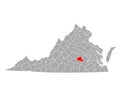 Map of Amelia in Virginia