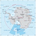 Map of the Antarctic with the new sea protection area in the Ross Sea