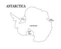 Map of Antarctica.